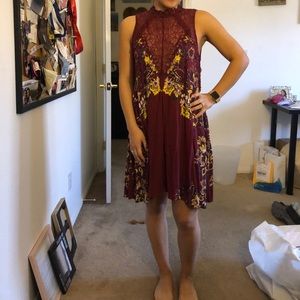 Free people maroon dress